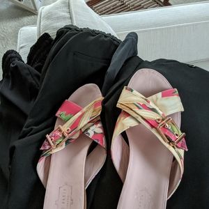 Ted baker hardly worn sandals, multicolor